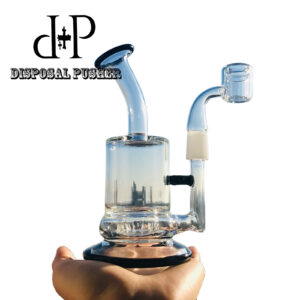 442 6.5" Unique Black color Function Well Water Pipe Dab Rig With Percolator