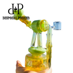 022 7″ Telescopic Triplex Unique Recycle Function Water Pipe Dab Rig