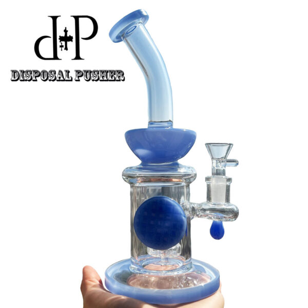 185 Mini Manhole Cover Incycler Teardrop Glass Bong Water Pipe Dab Rig